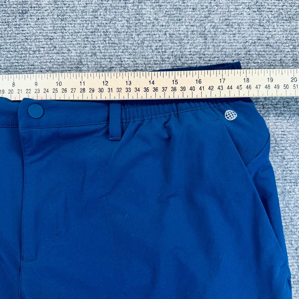 Adidas x Malbon Go-To Commuter Golf Pants Mens 34x32 Blue Tapered Jogger IA4771
